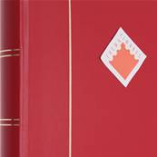 classeur pour timbres 60 pages noires BASIC S60 rouge Leuchtturm 301083