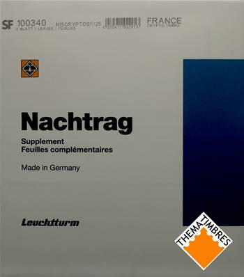 Feuilles SF timbres crypto de France de 2025 Leuchtturm N15CRYPTOSF/25 100340