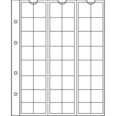 5 feuilles Numis 17 à 48 cases 17 mm Leuchtturm NH48 301127