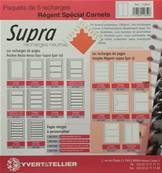 5 feuilles neutres Regent Supra transparente carnet Yvert et Tellier 12850