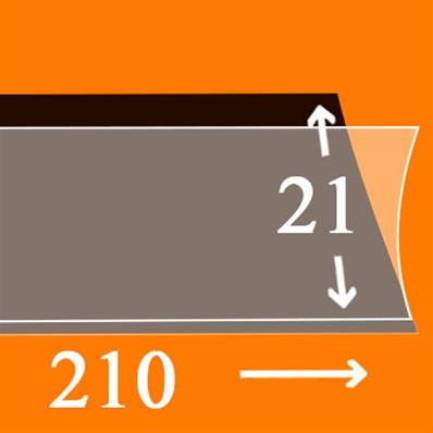 25 bandes Hawid simple soudure fond noir 210 x 21 mm HA1021 338554