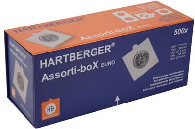 boite de 500 étuis carton HB autocollants Hartberger 8324 1601