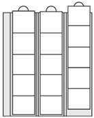 2 feuilles Louis 15 cases pour monnaies 44 mm Safe 1271.2