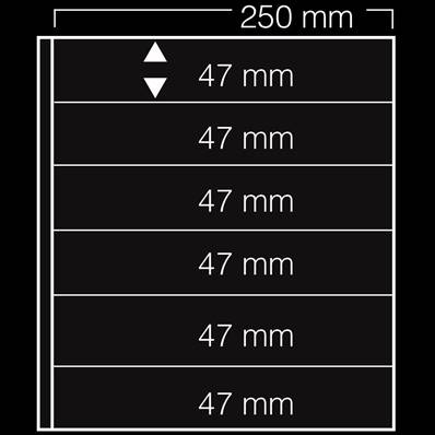 5 Feuilles noires Garant 6 bandes SAFE 736