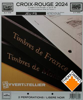 Jeu France Futura FS 2024 Croix Rouge Yvert et Tellier 138734