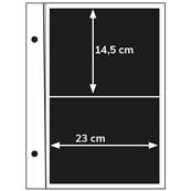 recharge 5 feuilles plastique 2 poches fond noir Futura E2 Yvert et Tellier 1620