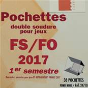 Pochettes 1er semestre 2017 pour FS FO Yvert et Tellier 24710