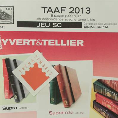 Jeu TAAF SC 2013 Yvert et Tellier 840040