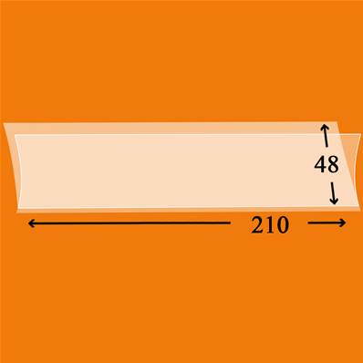 25 bandes Hawid simple soudure fond transparent 210 x 48 mm HA2048 302144