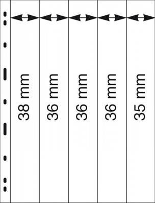 5 feuilles UNIPLATE transparentes 085 LINDNER