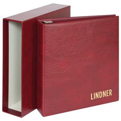 reliure UNIPLATE avec boitier luxus bordeaux 1712 LINDNER