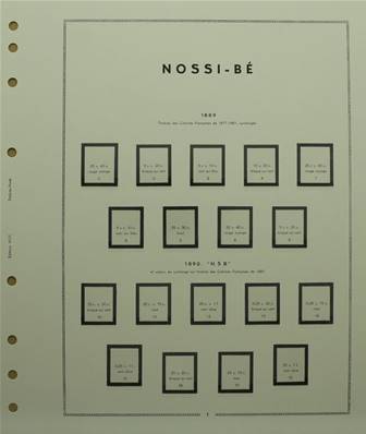 Nossi Be 1889-1894 avec pochettes MOC 341266
