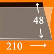 25 bandes 210 mm x 48 mm simple soudure fond noir Yvert 18048