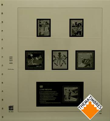 Feuilles ONU GENEVE 2025 SAFE DUAL 2053-25