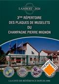 Repertoire Plaques de muselets du Champagne Pierre Mignon Lambert 2026