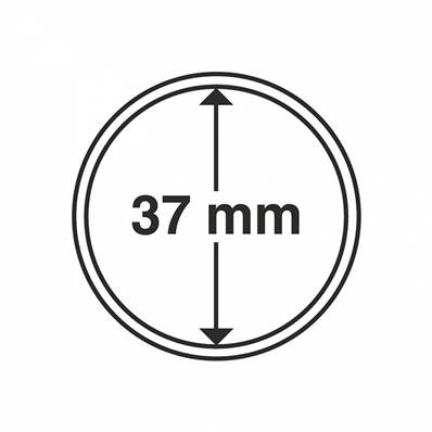 10 Capsules 37 mm pour pieces Leuchtturm GRIPS 37 315520