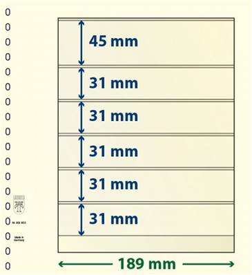 10 feuilles neutres LINDNER T 802602P