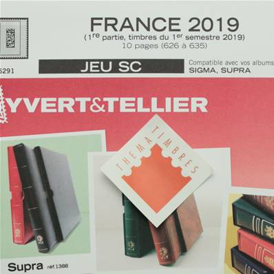 Jeu France SC 2019 1er semestre Yvert et Tellier 134439