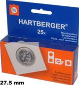 boite de 25 étuis carton HB autocollants 27.5 mm Hartberger 8320275