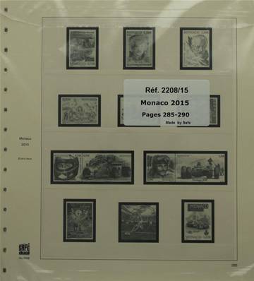 Feuilles mise à jour Monaco 2015 SAFE DUAL 2208/15