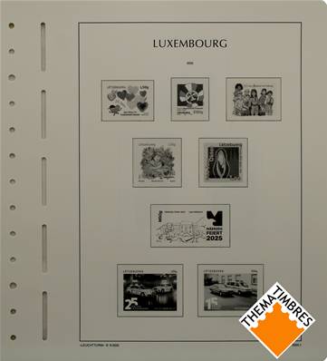 Feuilles Luxembourg 2025 à pochettes SF Leuchtturm N17SF-25 100260