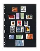 5 feuilles UNIPLATE noires 076 LINDNER