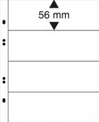 10 feuilles Multi Collect 4 bandes transparentes Lindner MU1324