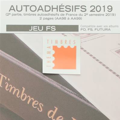 Jeu France Futura FS 2019 2e sem. Autoadhésifs Yvert et Tellier 134680