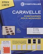 5 recharges caravelle pour monnaies 24 cases de 36 mm Yvert et Tellier 137678