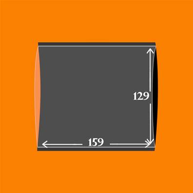10 pochettes 159 x 129 D double soudure fond noir YT18159