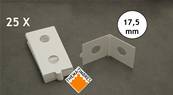 boite de 25 étuis carton HB autocollants 17.5 mm Hartberger 8320175 1645