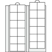 2 feuilles Louis 24 cases pour monnaies 34 mm Safe 1272.2