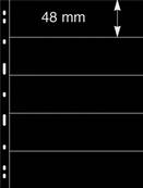 5 feuilles UNIPLATE noires 075 LINDNER