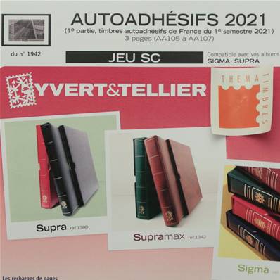 Jeu France SC 2021 1er semestre Autoadhésifs Yvert 135885