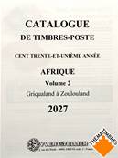 Catalogue de cotation vol 2  Timbres d'Afrique 2027  Yvert & Tellier