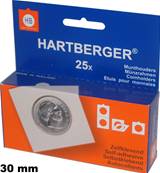 boite de 25 étuis carton HB autocollants 30 mm Hartberger 8320030 1656