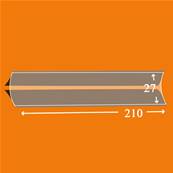 25 bandes ID double soudure fond noir 210 x 27 mm ID1027