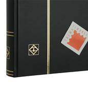 classeur pour timbres 64 pages blanches BASIC W64 noir Leuchtturm 325030