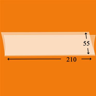 50 bandes simple soudure fond transparent 217 x 55 mm 2055TH