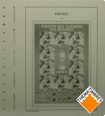 Feuille France 1999 minifeuille à pochettes SF Leuchtturm N15K SF/99
