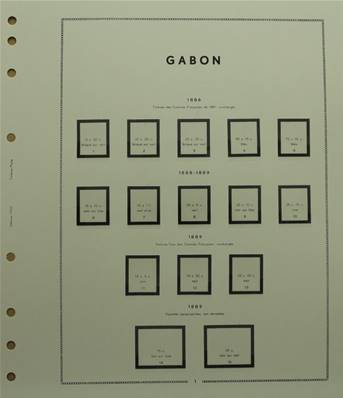 GABON 1886-1933 avec pochettes MOC 330964