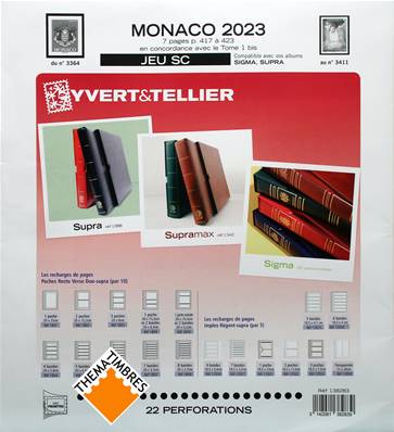 Jeu Monaco SC 2023 Yvert et Tellier 138283