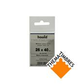 50 pochettes Hawid 6057 simple soudure fond noir 26 x 40 mm 327572