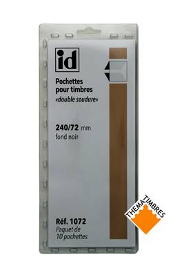 10 bandes Hawid double soudure fond noir 235 x 72 mm ID1072 HA23572