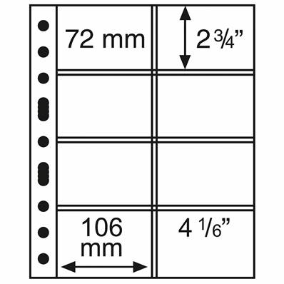 5 Feuilles Transparentes GRANDE 4CT Leuchtturm 360753