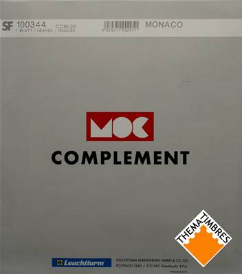 Feuilles complément Monaco avec pochettes 2025 MOC CC16/25 100344