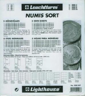 5 feuilles Numis assorties Leuchtturm NHSORT 338347