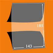 10 pochettes ID double soudure fond noir 143 x 185 mm ID1266