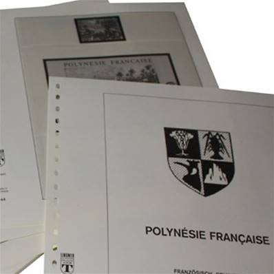 Feuilles Polynesie Francaise 1984 à 1994 Lindner T442-84