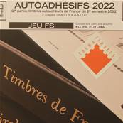 Jeu France Futura FS 2022 2e sem. Autoadhésifs Yvert et Tellier 137570